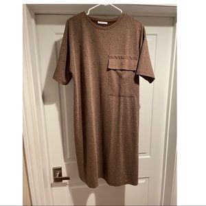 Zara Brown shirt dress